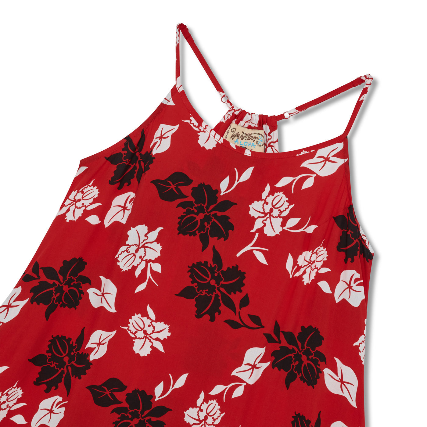 Floral Orchid Pareu Sundress With Pockets And Adjustable Straps