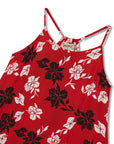 Floral Orchid Pareu Sundress With Pockets And Adjustable Straps