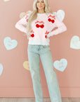 Nevaeh Pattern Drop Shoulder Sweater