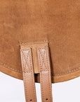 Sp101-F Baretek English Leather Bareback Horse Saddle Pad Trail Riding