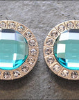 Western Screw Back Concho Turquoise Crystal Berry Bling Headstall Cowgirl
