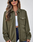 Remi Zip Up Flap Shirt
