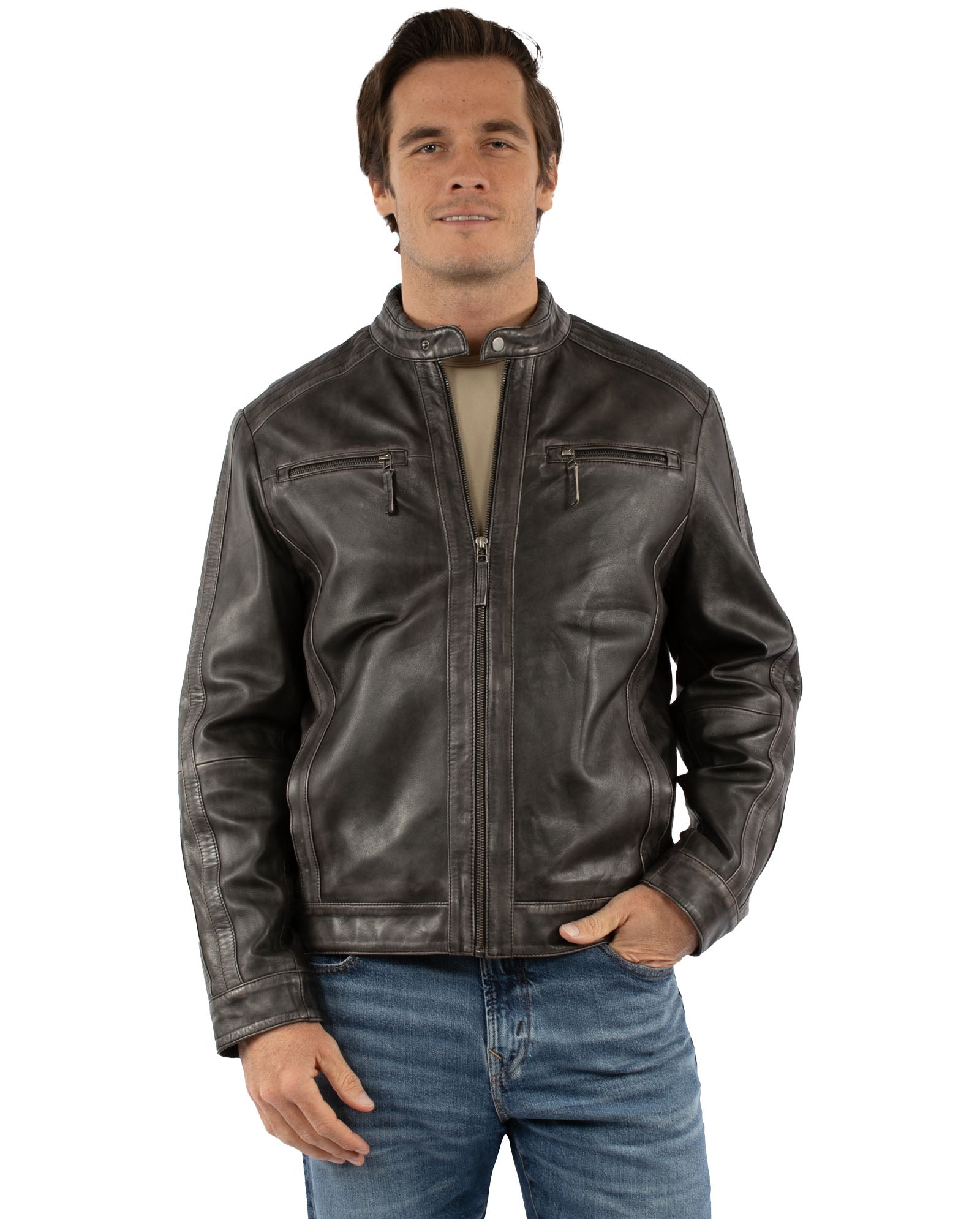 Men's Zip Front Jacket - 2086