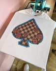 Checkered Spade TEE or CREWNECK