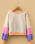 Emerie Drop Shoulder Cropped Sweatshirt