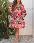 Nicole Puff Sleeve Mini Dress