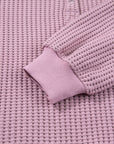 Solid Textured Knit Snap Button Collar Top