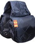 HILASON Western Horse Tack Saddle Bags 210D Nylon Black