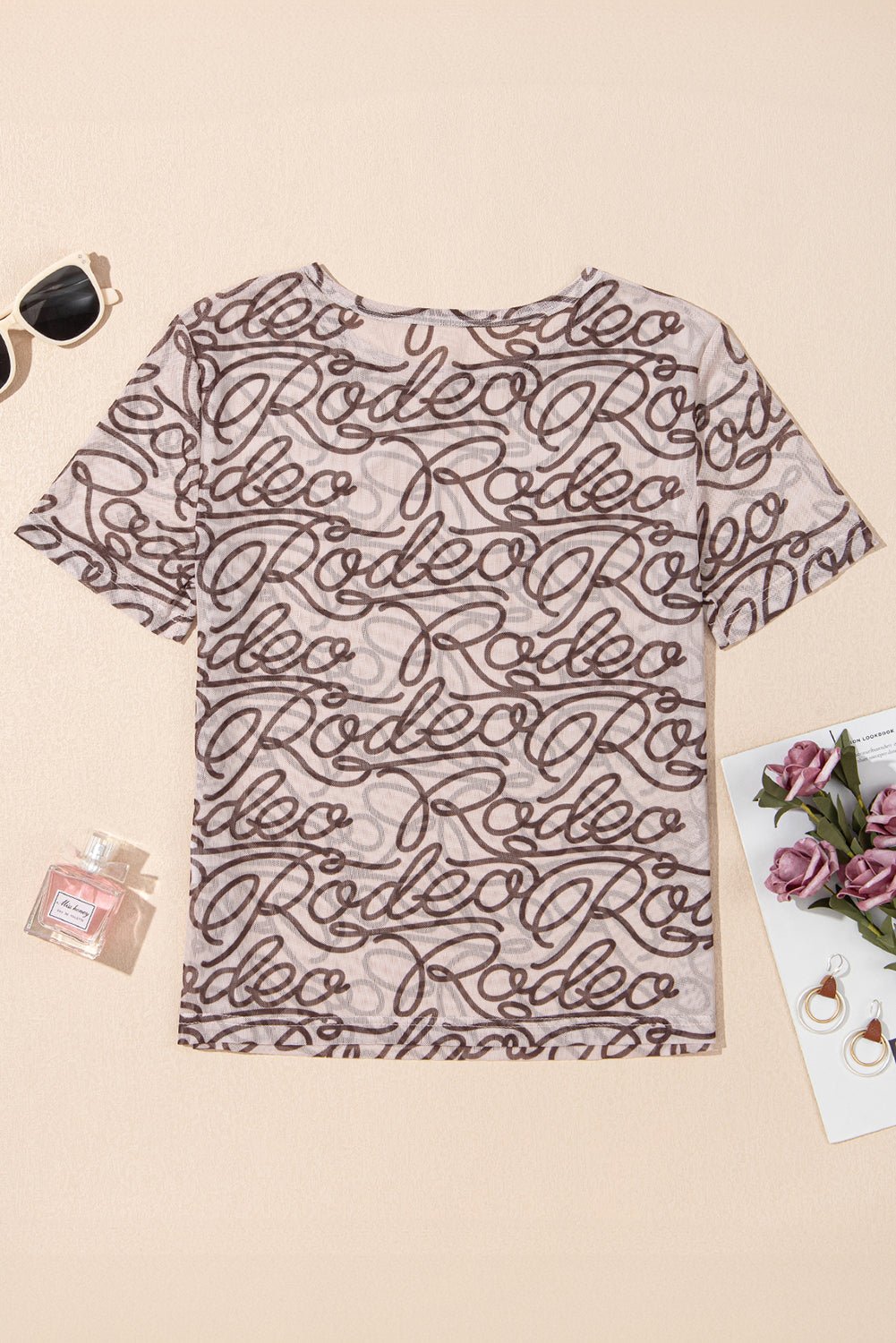Western Rodeo Mesh Short Sleeve T-Shirt