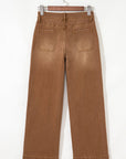 Courtney Cropped High Rise Wide Leg Jeans