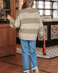 Amara Striped Knit Bow Tie Front Sweater Cardigan