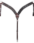 HILASON Western Horse Headstall Breast Collar Set Tack Genuine American Leather