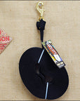 Weaver Black Flat Nylon Tack Horse Lunge Line W/Snap 1In. X 24Ft