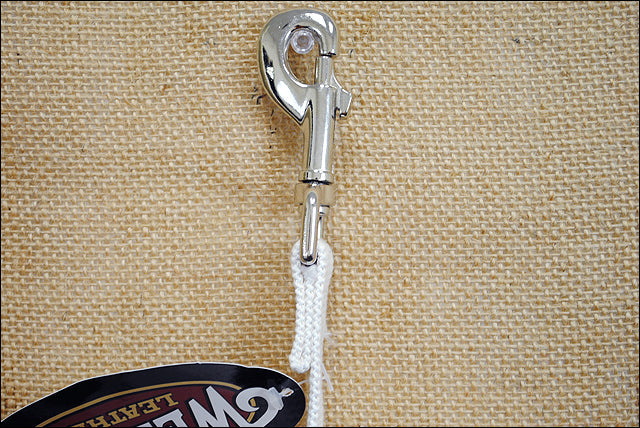 Weaver Leather Off White Horse Tack Flat Cotton Lunge Line With Snap