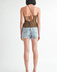 ONE SHOULDER STRAP CROCHET TOP