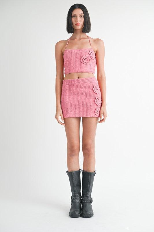 MINI CROCHET SKIRT