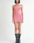 MINI CROCHET SKIRT