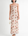 COWL NECK MAXI DRESS WITH OPEN BACK