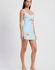 MINI LACE CONTRAST DRESS