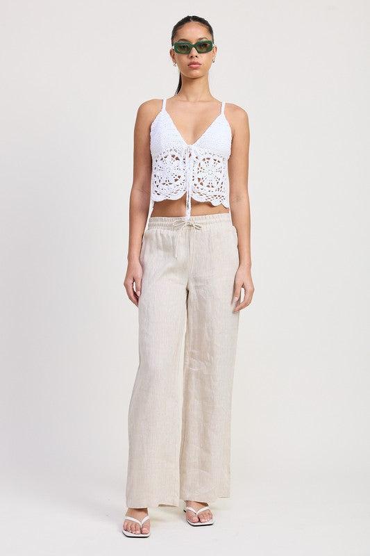 CROCHET LACE TOP