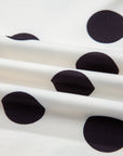 Polka Dot Pullover and Drawstring Shorts Set