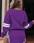 Varsity Stripe Pullover and Mini Skirt Set