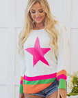 Madilynn Edge Drop Shoulder Sweater