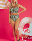 Sasha Patchwork High Waisted Bikini