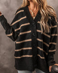 Emakira Drop Shoulder Loose Cardigan