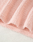 Ivy Fuzzy Ribbed Texture Long Sleeve Top