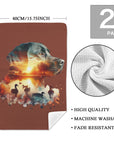 Labrador Retriever Duck Hunting Kitchen Set of 2 Dish Towels Made in America
