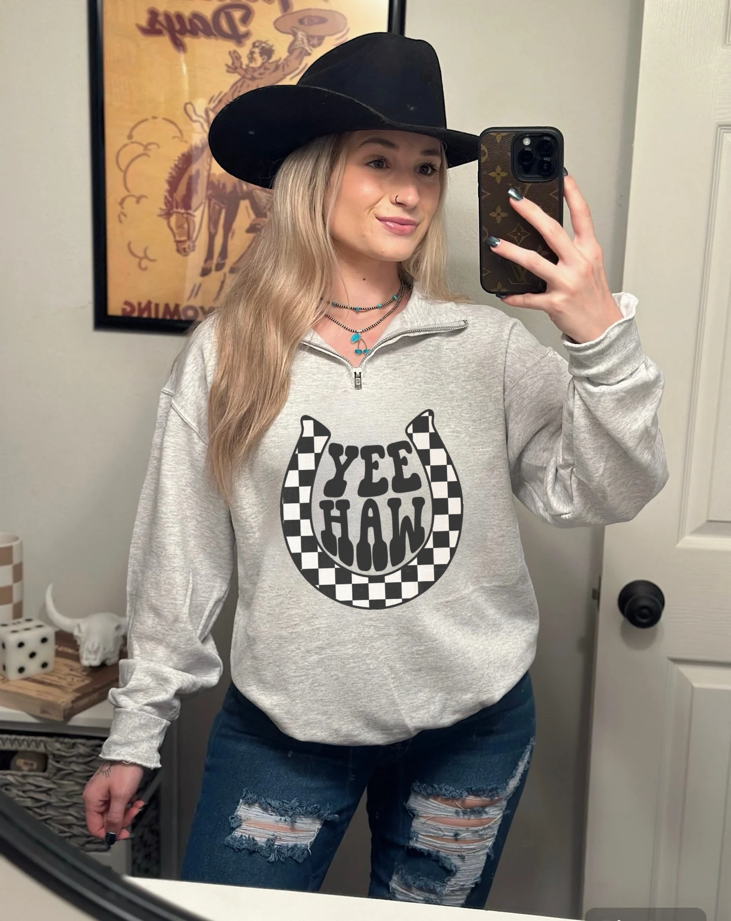 Yee Haw Quarter Zip