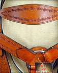 Hilason Western Headstall & Breast Collar Horse American Leather Saddle Tan