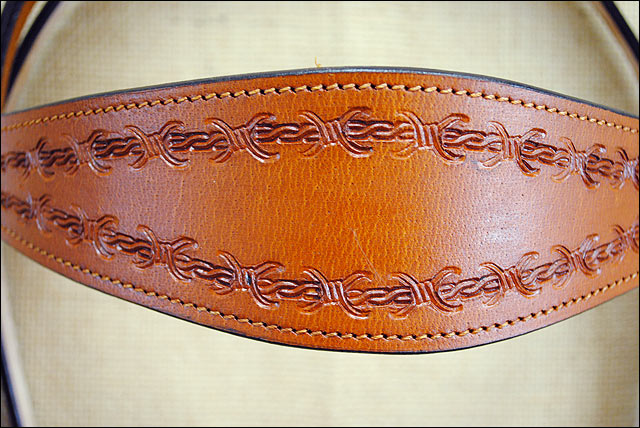 Hilason Western Headstall &amp; Breast Collar Horse American Leather Saddle Tan