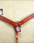 Hilason Western Headstall & Breast Collar Horse American Leather Saddle Tan