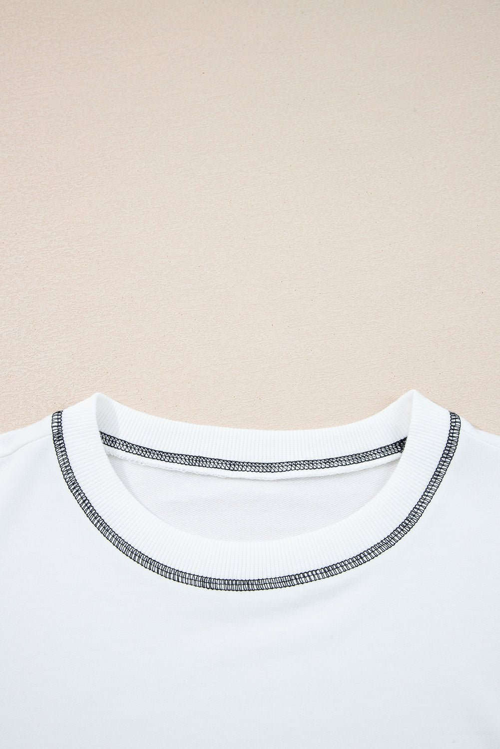 Clare Contrast Stitching Oversize Sweatshirt