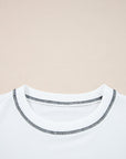 Clare Contrast Stitching Oversize Sweatshirt