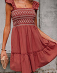 Aurelia Trim Sleeveless Mini Dress