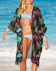 Baha Ranch Neon Vegas Duster Kimono Coverup