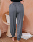 Elani Waistband Cropped Jogger Pants