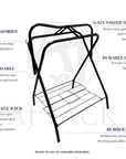 AJ Tack Freestanding Full Size Portable Horse Saddle Rack