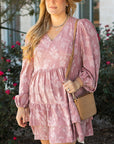 Miracle Surplice Tiered Ruffled PLUS Dress