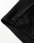 Solid Seam Drawstring Wide Leg Sweatpants