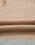 Colorblock Knit V-Neck Sweater