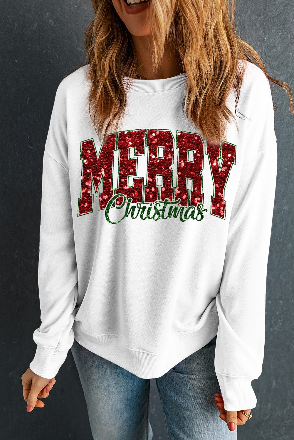 Madison Transfer Printing Crewneck Pullover