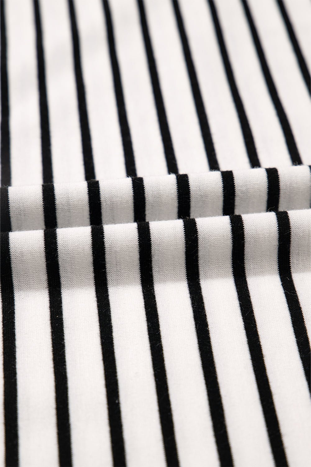 Stripe Collared V-Neck Tee &amp; Shorts Set