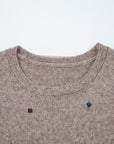 Polka Dot Drop Shoulder Sweater