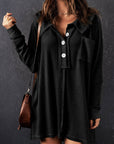 Nina Waffle Knit Long Sleeve Top
