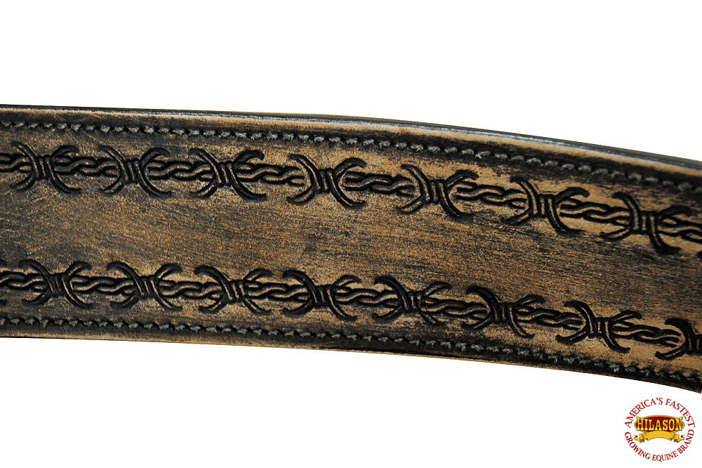 Hilason Western Horse Headstall &amp; Breast Collar Tack American Leather Rough Out