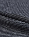 Solid Ribbed Knit Round Neck Pullover Sweatshirt